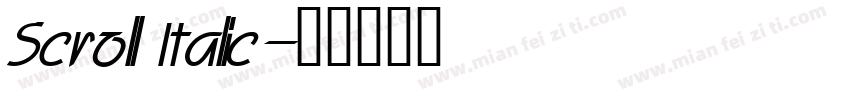 Scroll Italic字体转换